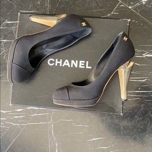 Chanel platform pumps